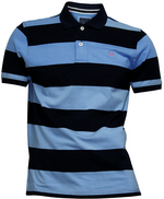 Load image into Gallery viewer, Crew Blue Stripe Classic Polo Shirt
