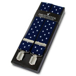 Load image into Gallery viewer, Classic Navy Clip On Spots Braces
