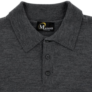 Grey Knitted Polo