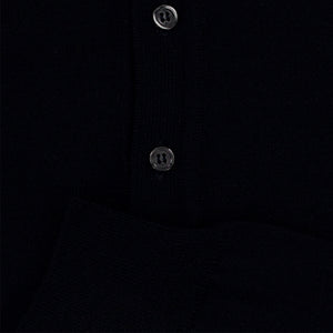 Navy Knitted Polo