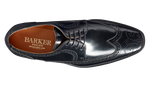 Load image into Gallery viewer, Barker Black Hi-Shine Larry Shoes
