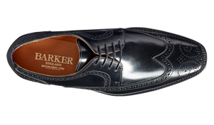 Barker Black Hi-Shine Larry Shoes