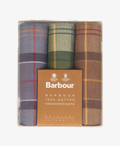 Barbour Tartan Handkerchiefs Gift Box Set