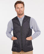Load image into Gallery viewer, Barbour Navy Quilted Zip Liner
