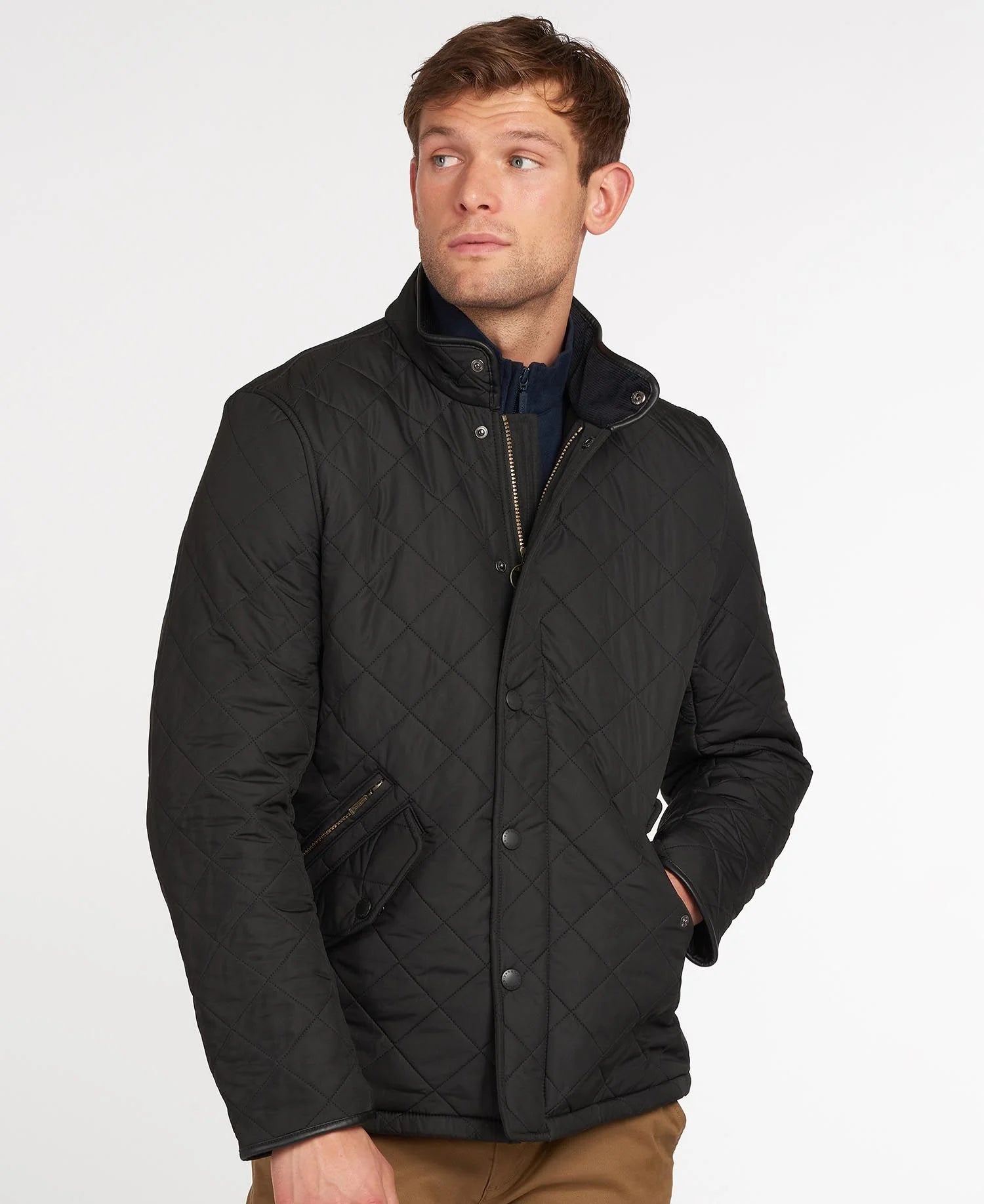 Barbour Powell Quilted Jacket Black