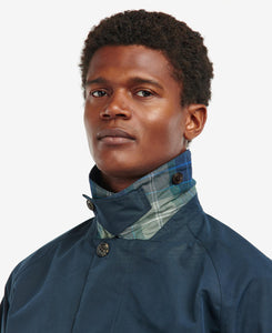 Barbour Navy Barnley Waterproof Mac Jacket