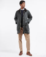 Load image into Gallery viewer, Barbour Sage Border Wax Coat

