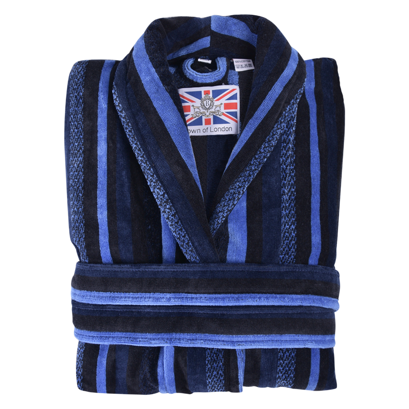 Bown Of London Salcombe Blue Dressing Gown